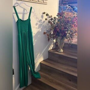 Ingrid + lsabel Womens Green Romper Pants Soft Romper Maternity Size Small